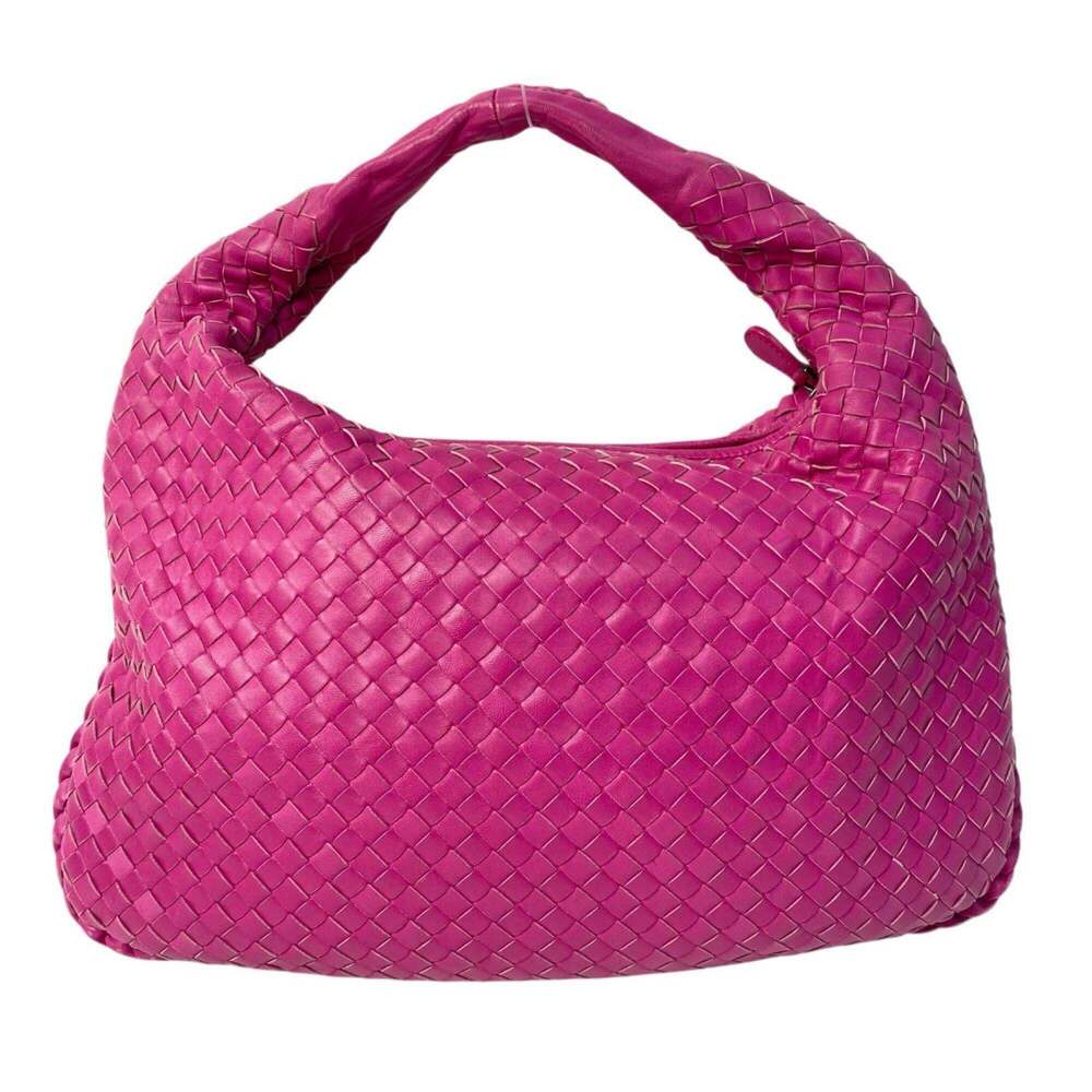 BOTTEGA VENETA Pink Intrecciato Shoulder Bag - Picture 2 of 16
